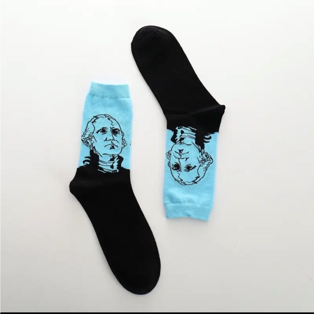Socks George Washington USA First President Patriotic